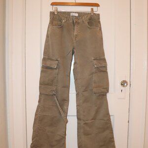 Zara Mid-Rise TRF Cargo Pants